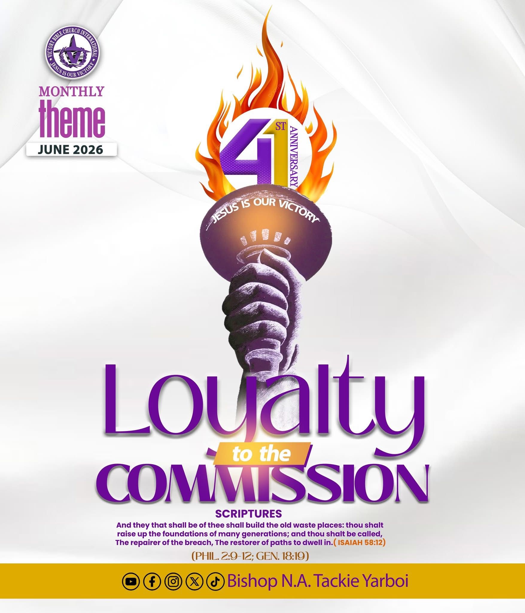 June 2026 Monthly Theme: Loyalty to the Commission